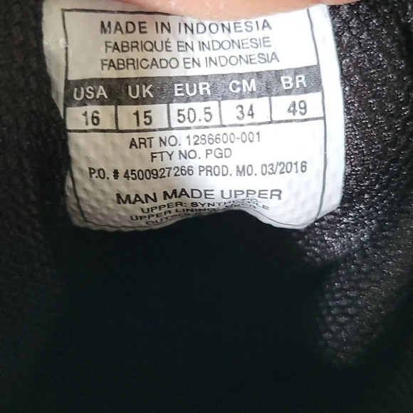 Men's Under Armor Crusher Football Cleats (size 16) - Picture 10 of 10